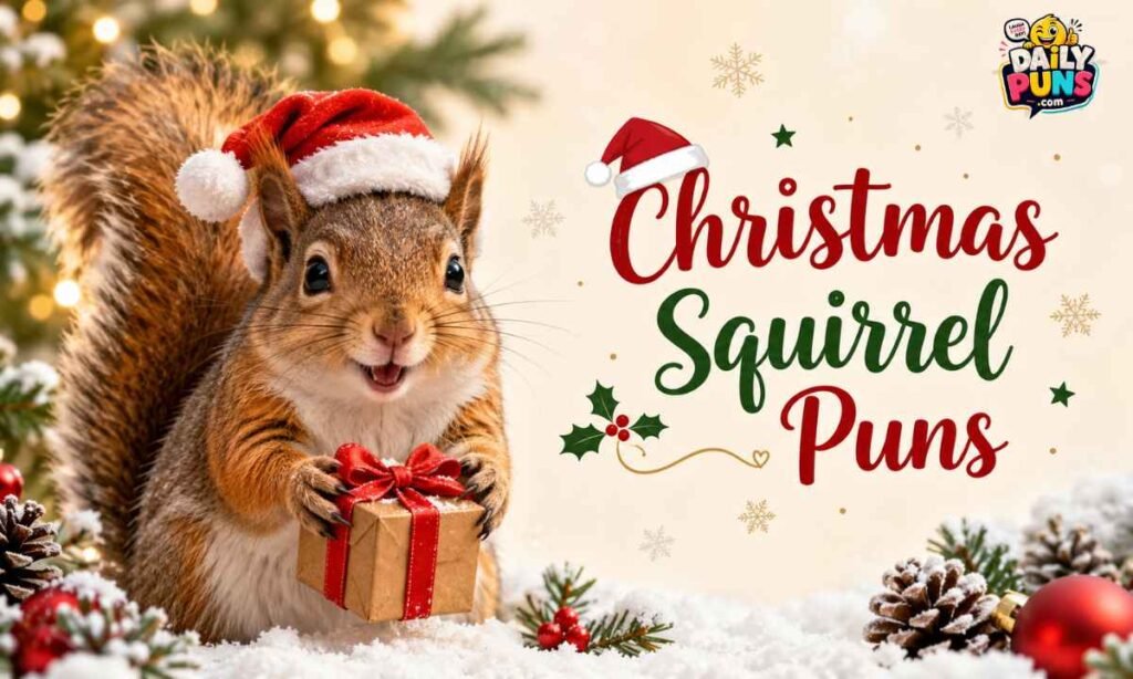 Christmas Squirrel Puns