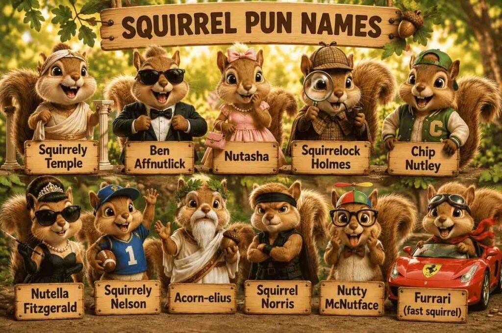 Squirrel Pun Names