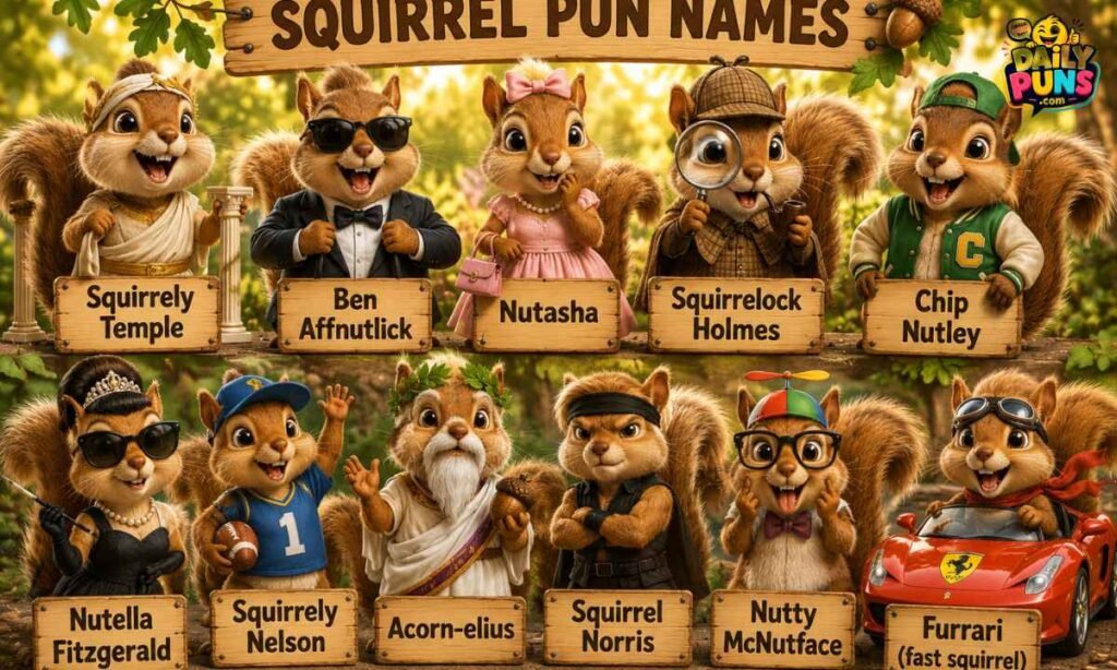 Squirrel Puns Name