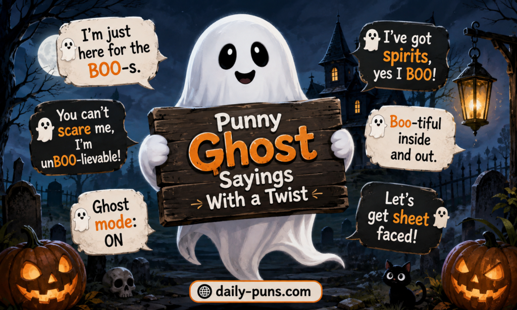 Punny Ghost Sayings