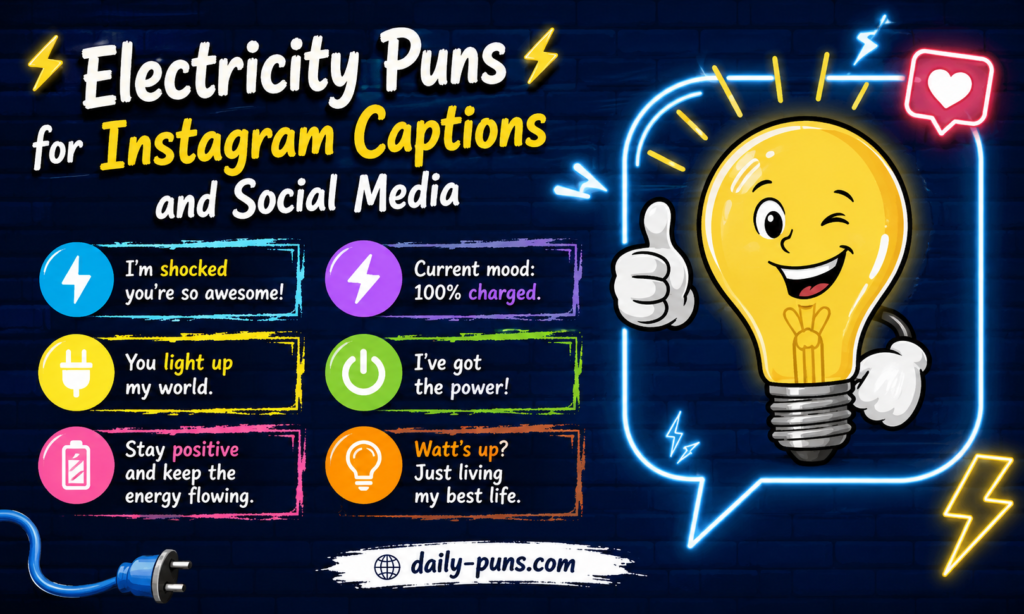 Electricity Puns for Social Media