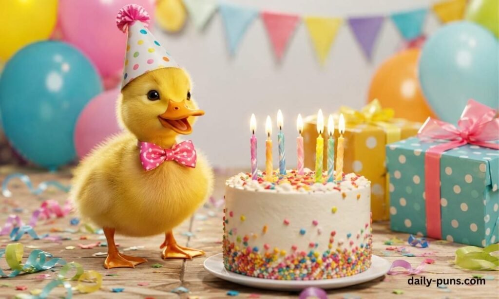 Cheerful Duckling Birthday Celebration