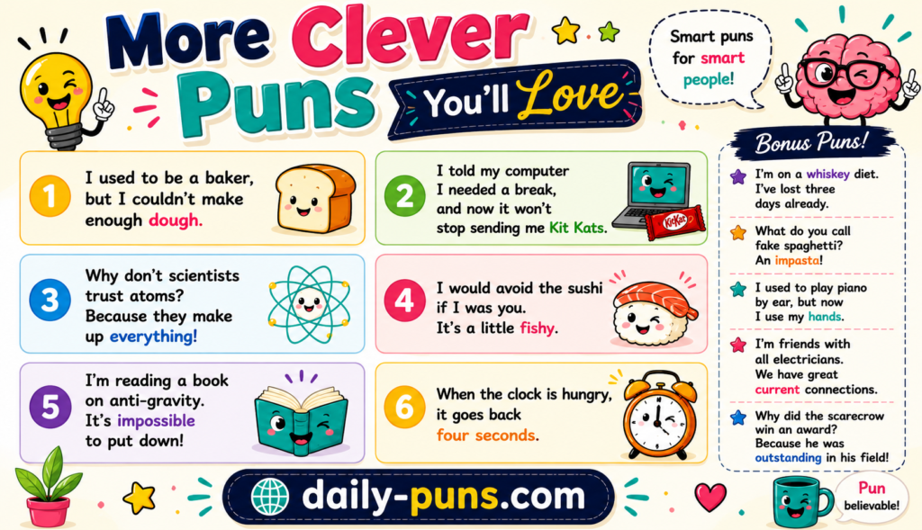 More Clever Puns You'll Love